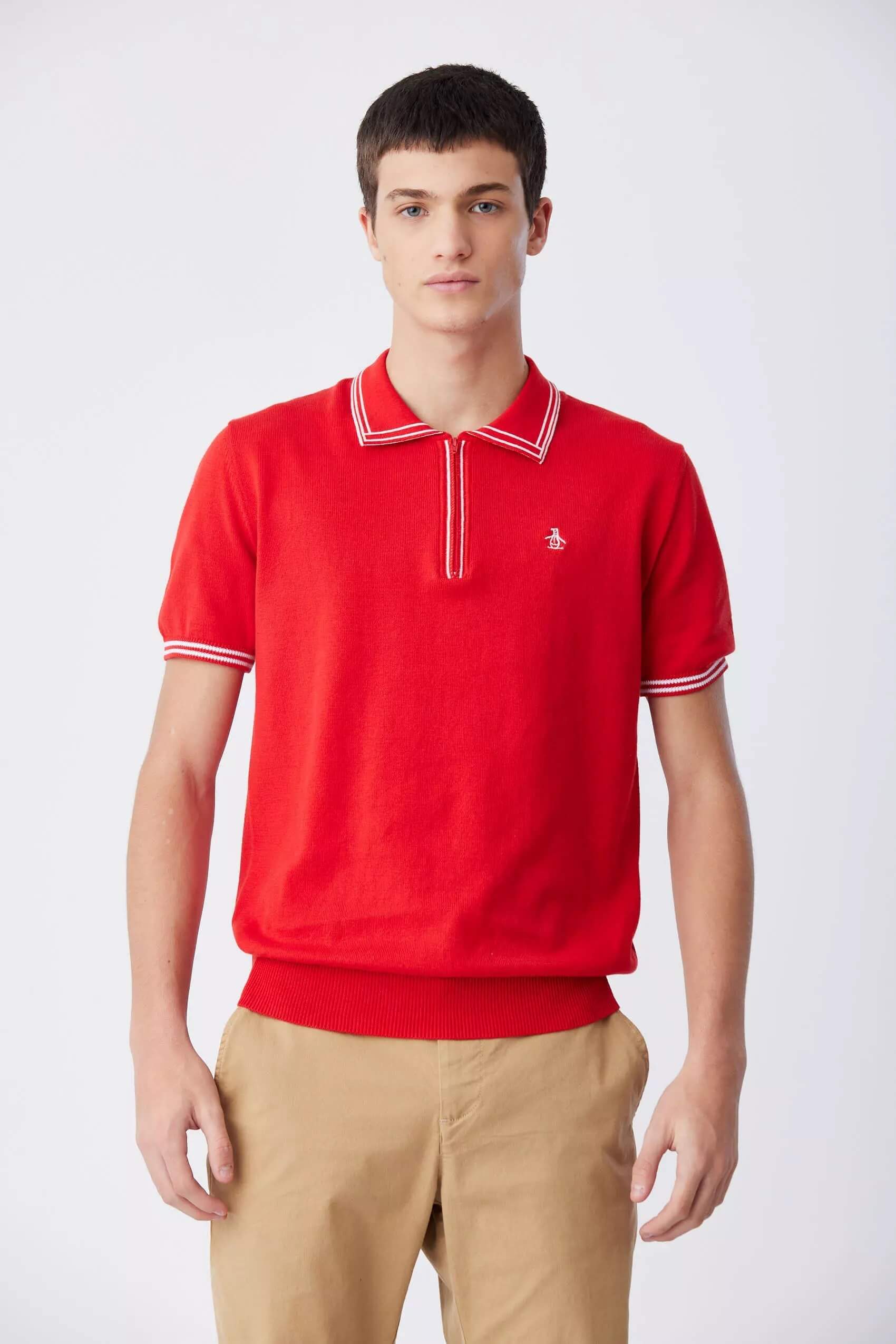 Piping Knitted Polo