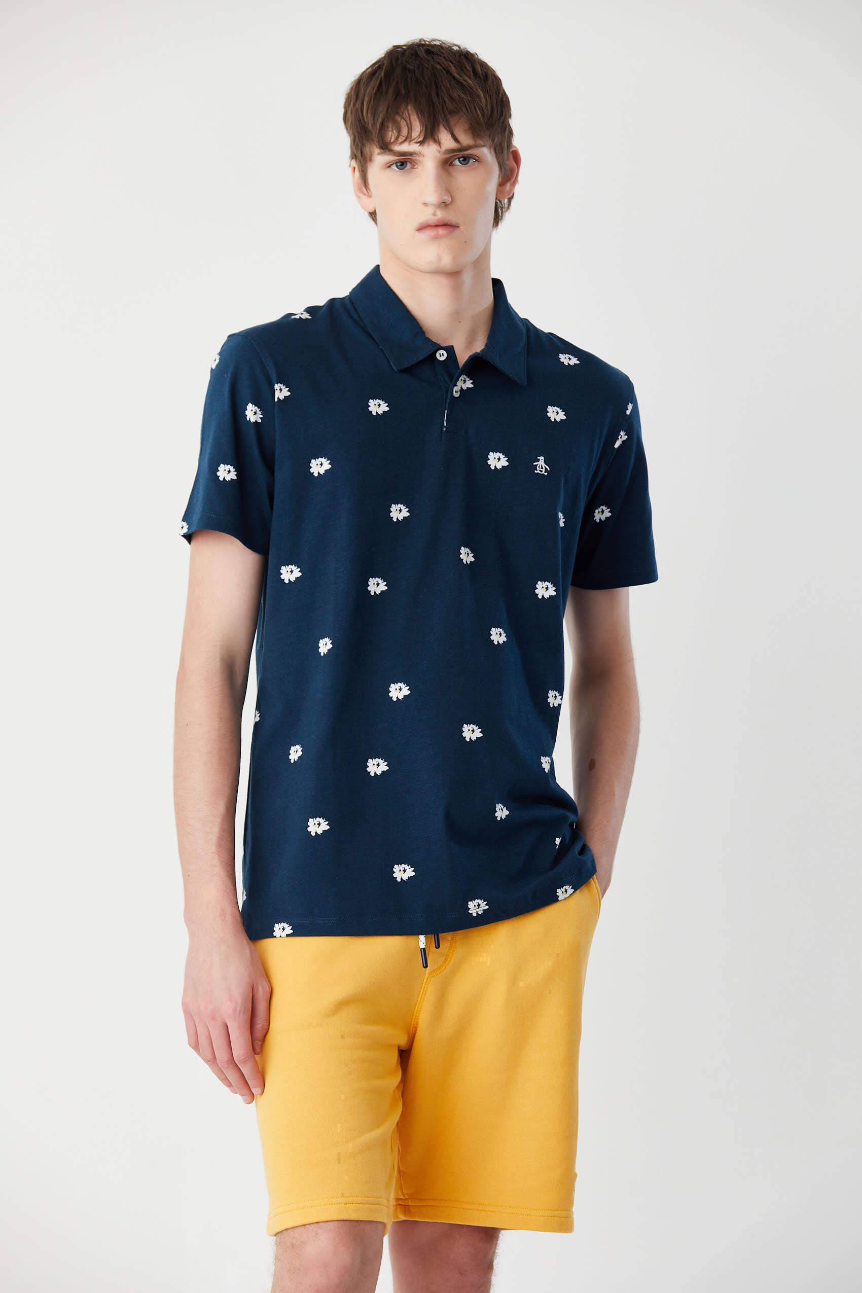 Ss Daisy Print Polo