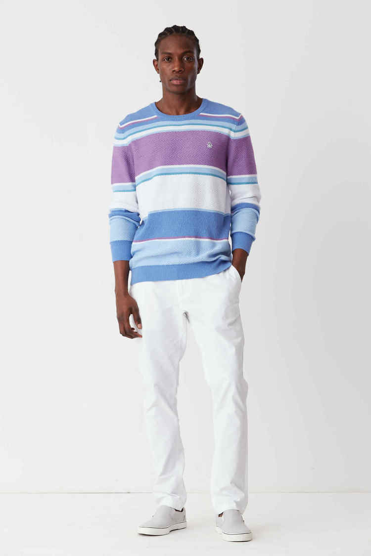 Point Stripe Sweater