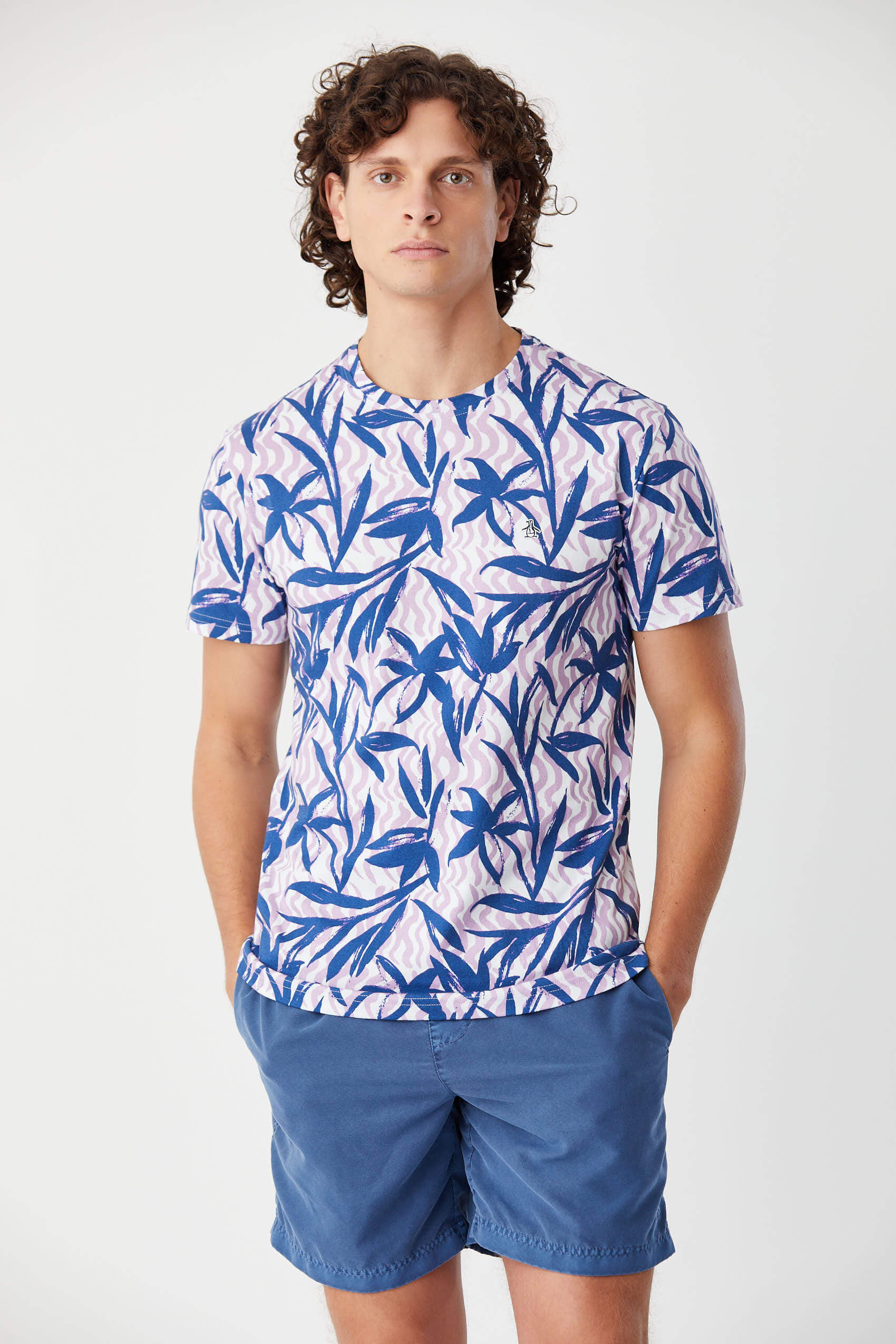 Ss Tropical Full Print Tee