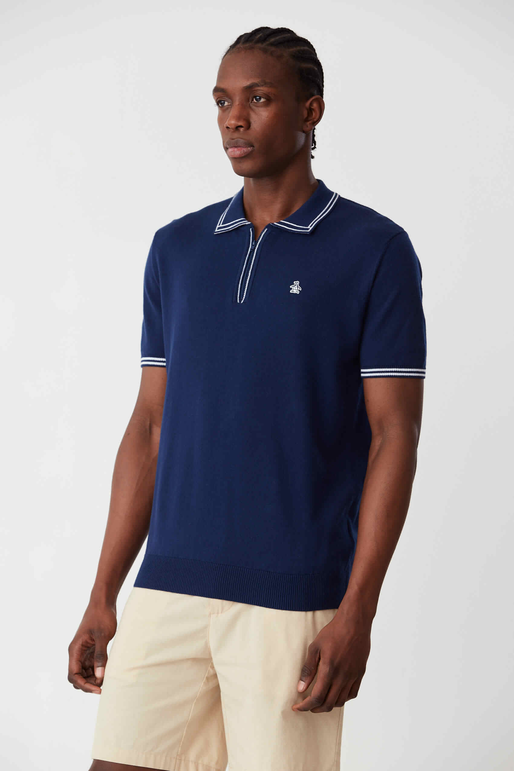 Piping Knitted Polo